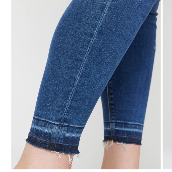 Distressed Ankle Skinny Jeans, Medium Wash - Picture 9 of 14